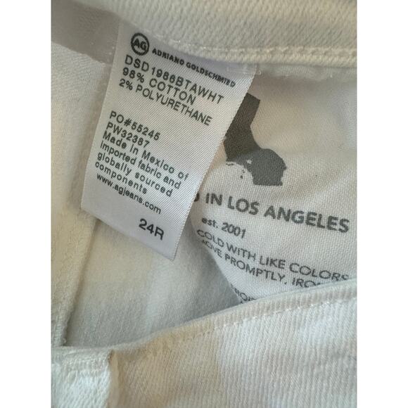 New ~ ADRIANO GOLDSCHMIED ~ AG Alexxis Crop High Rise Vintage Fit Jeans Size 24R - Picture 11 of 11